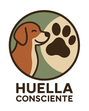 Logo Huella Consciente - Educadora canina en Madrid